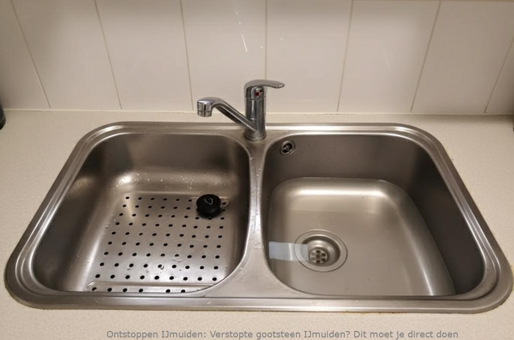 Verstopte gootsteen IJmuiden? Dit moet je direct doen
