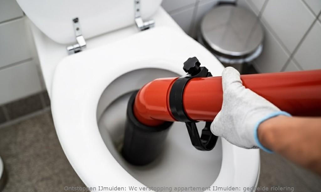 Wc verstopping appartement IJmuiden: gedeelde riolering
